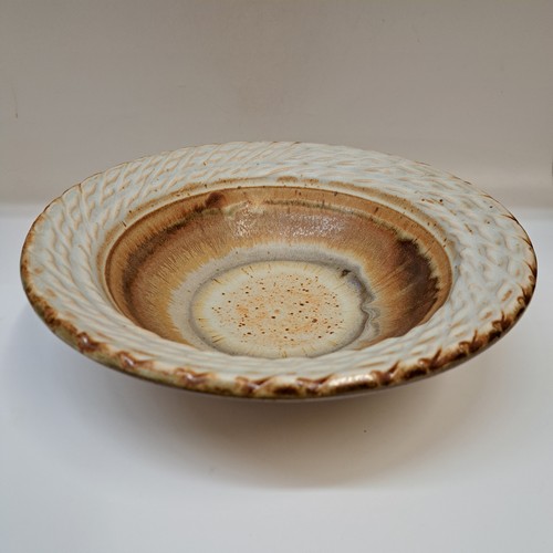 #251235 Bowl 10x3 Brown & Ivory $22 at Hunter Wolff Gallery
